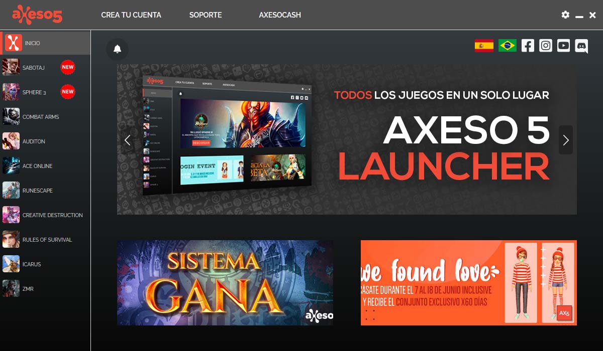 Axeso5 Launcher Todos los juegos en un solo lugar